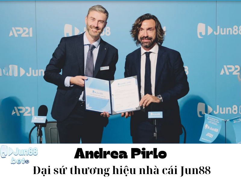 Andrea Pirlo - Đại sứ thương hiệu nhà cái Jun88