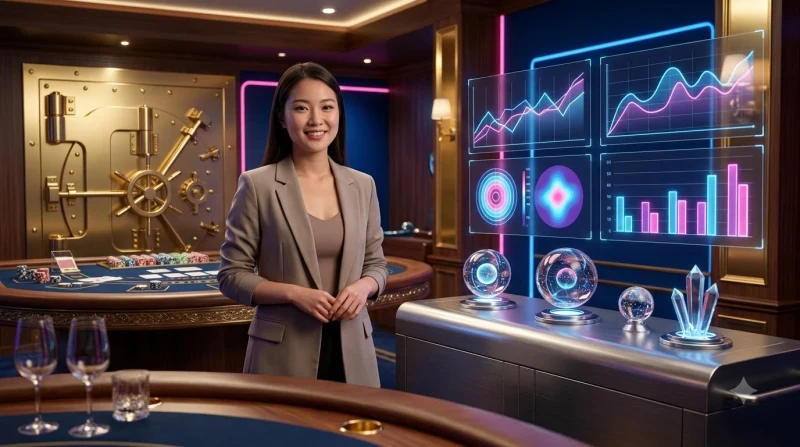 Màn hình kỹ thuật số hiển thị biểu đồ so sánh tỷ lệ cược trực tuyến