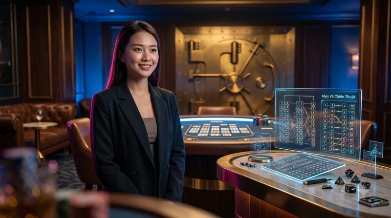 Minh họa chiến thuật và mẹo chơi lô trùng đầu trùng đít hiệu quả với hình tượng quân cờ holographic