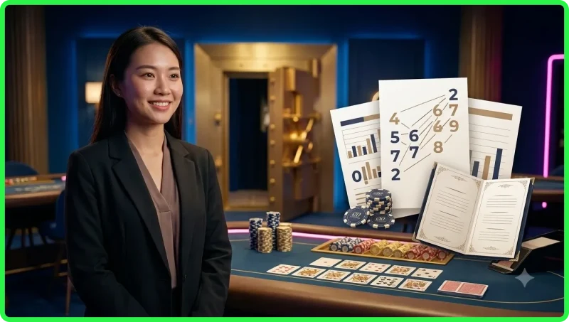 Minh họa khái niệm lô trùng đầu trùng đít với hai thẻ số holographic phát sáng